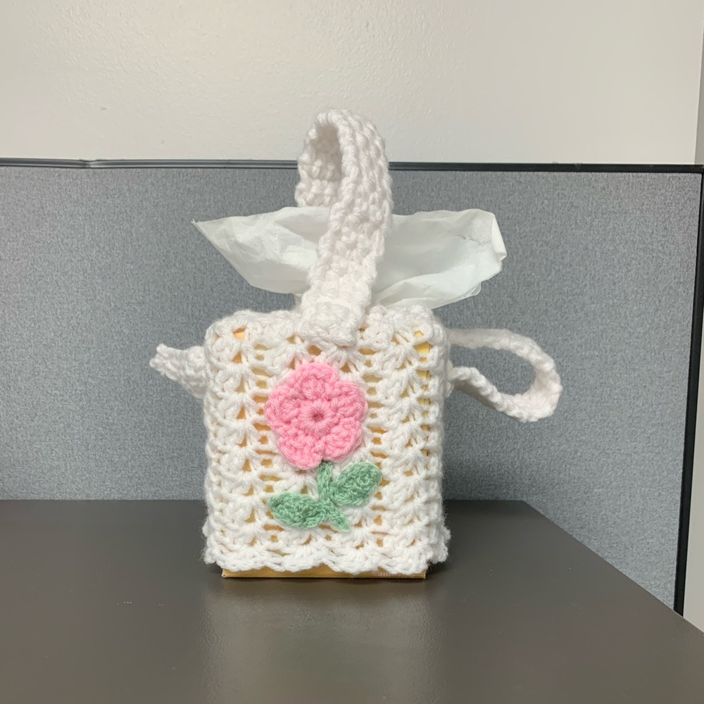 Floral Watering Can Tissue Cover Cozy